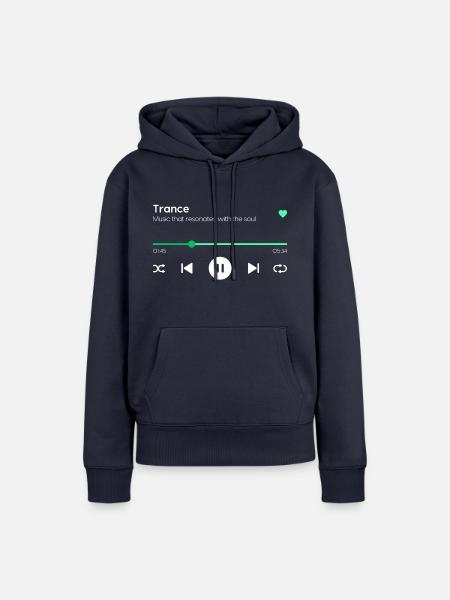 Trance - Frauen Premium Bio Hoodie - Navy
