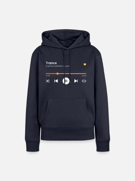 Trance - Frauen Premium Bio Hoodie - Navy