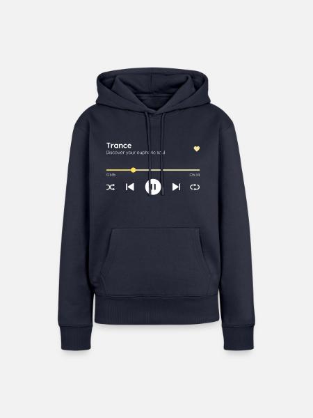 Trance - Frauen Premium Bio Hoodie - Navy