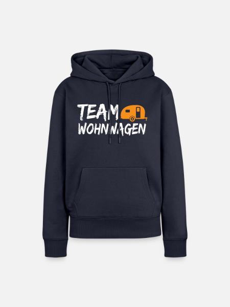 Team Wohnwagen - Frauen Premium Bio Hoodie - Navy