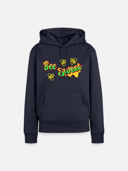 Biene süß - Frauen Premium Bio Hoodie - Navy