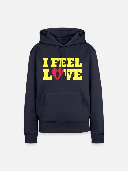 Ich fühle Liebe - Frauen Premium Bio Hoodie - Navy