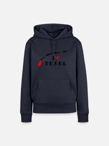 Ich liebe Texel - Frauen Premium Bio Hoodie - Navy