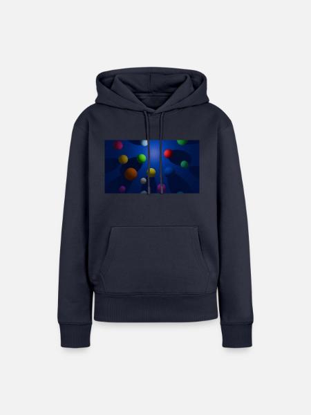 Bubbles - Frauen Premium Bio Hoodie - Navy
