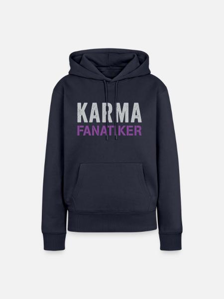 Karma Fanatiker - Frauen Premium Bio Hoodie - Navy