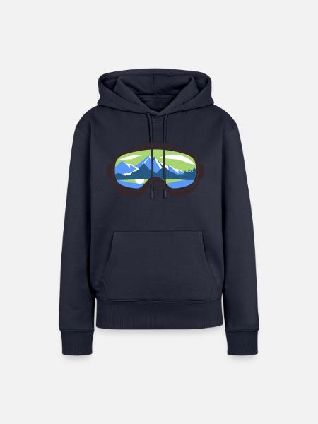 Goggles - Frauen Premium Bio Hoodie - Navy