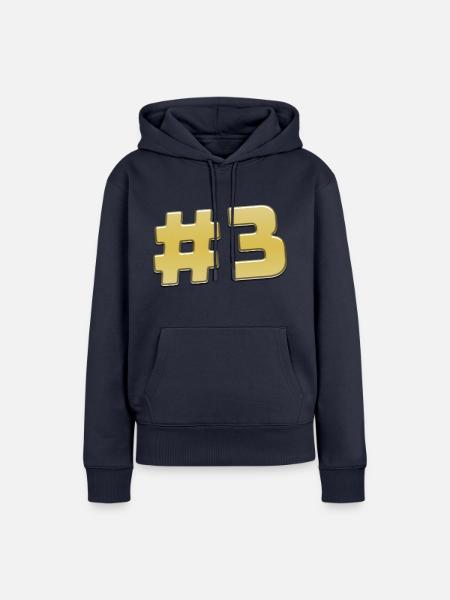 dritter - Frauen Premium Bio Hoodie - Navy