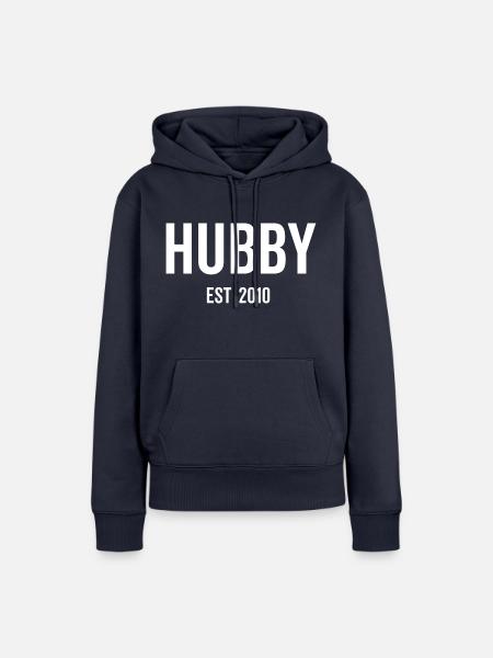Ehemann Est 2010 - Frauen Premium Bio Hoodie - Navy