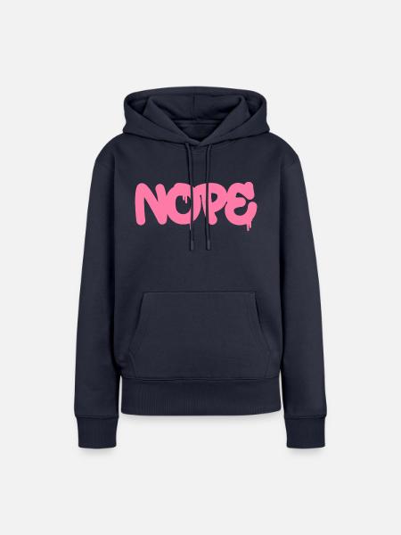 NOPE - sei kein ja-Sager! - Frauen Premium Bio Hoodie - Navy