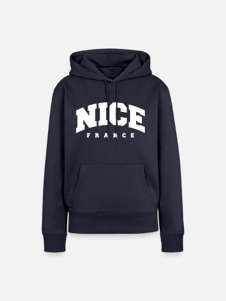 Nice - Frauen Premium Bio Hoodie - Navy