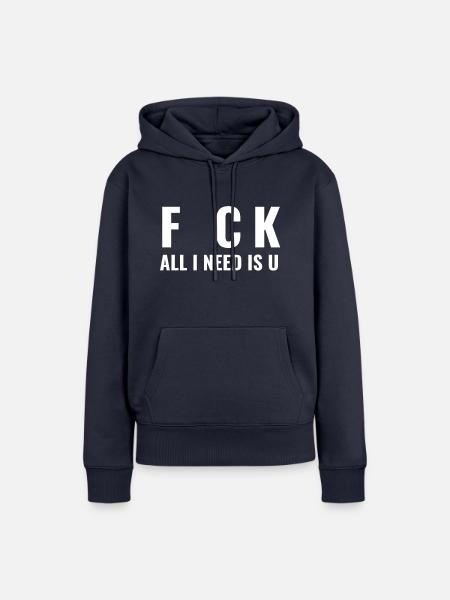 Fck - Frauen Premium Bio Hoodie - Navy