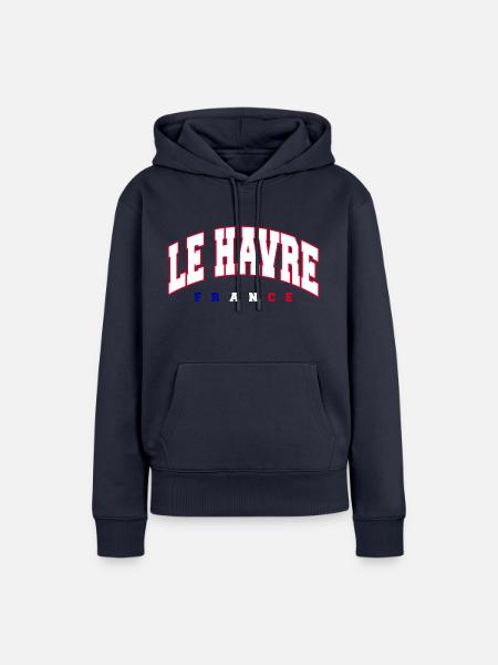 Le Havre - Frauen Premium Bio Hoodie - Navy