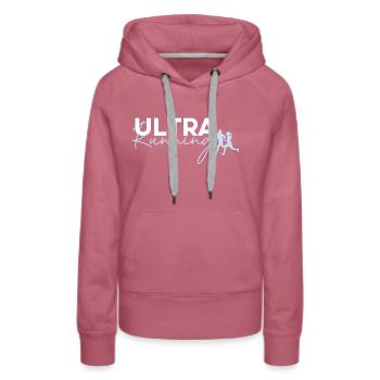 Ultra Running jogger - Women’s Premium Organic Hoodie - mauve - Front - Isabella (175cm)