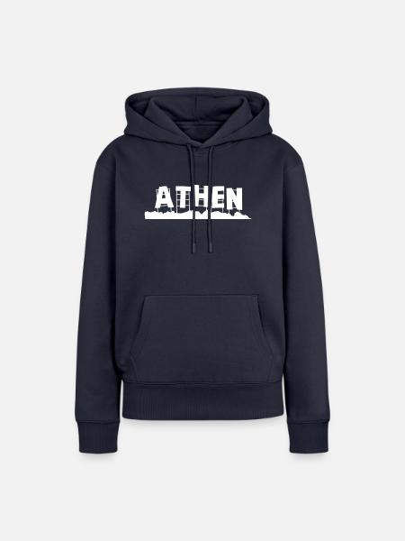 Athen - Frauen Premium Bio Hoodie - Navy