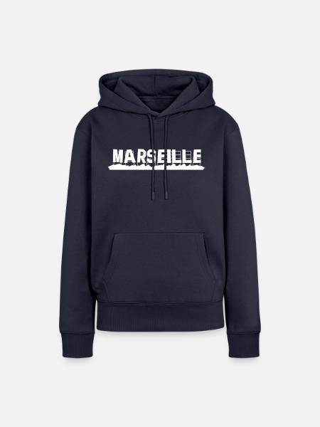Marseille - Frauen Premium Bio Hoodie - Navy