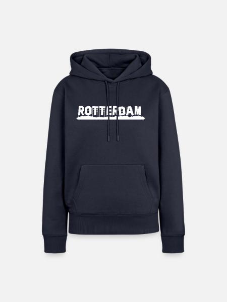 Rotterdam - Frauen Premium Bio Hoodie - Navy
