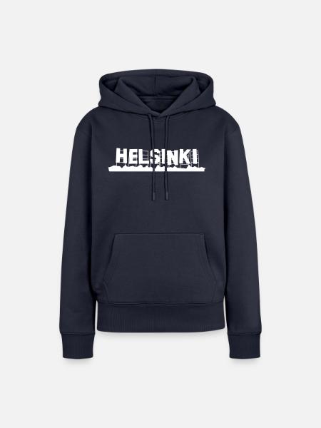 Helsinki - Frauen Premium Bio Hoodie - Navy