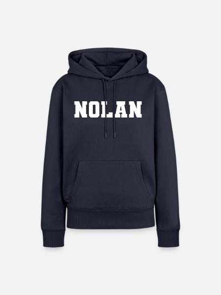 Name - Nolan - Frauen Premium Bio Hoodie - Navy