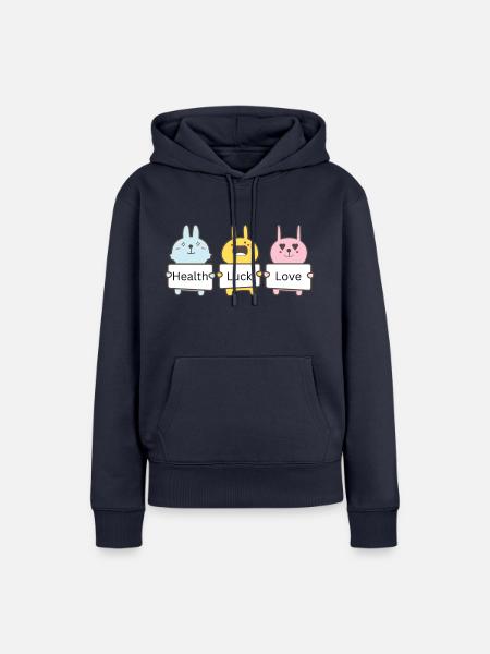 Luck - Frauen Premium Bio Hoodie - Navy