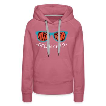 stay wild ocean child tshirt - Women’s Premium Organic Hoodie - mauve - Front - Isabella (175cm)