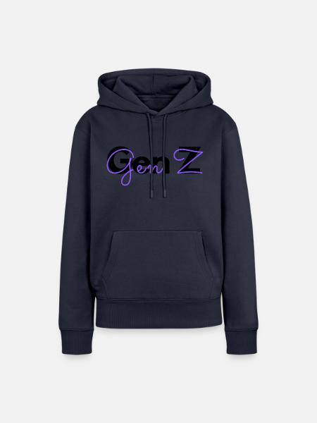 Gen Z - Frauen Premium Bio Hoodie - Navy