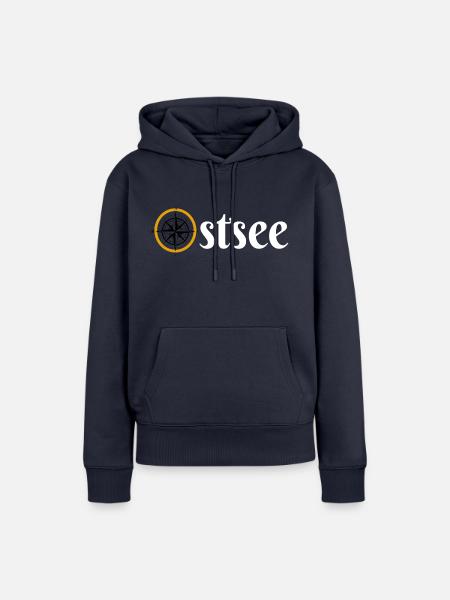 ostsee compass - Frauen Premium Bio Hoodie - Navy