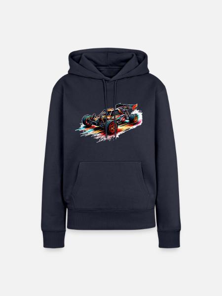 RC-Buggy - Farbsplash - Frauen Premium Bio Hoodie - Navy