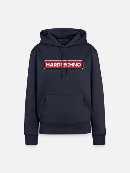 HardTechno Ich liebe harte Techno-Musik - Frauen Premium Bio Hoodie - Navy