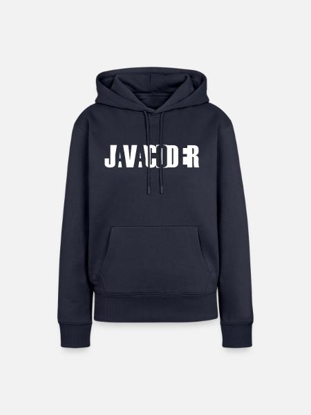 Java-Coder, Java-Entwickler - Frauen Premium Bio Hoodie - Navy
