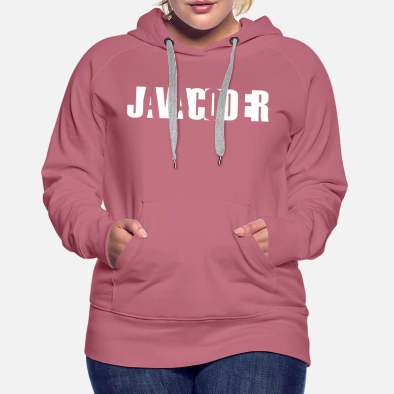 Codeur Java, développeur Java Sweat à capuche Premium bio Femme