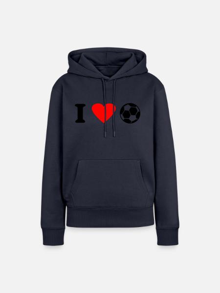 fußball - Frauen Premium Bio Hoodie - Navy