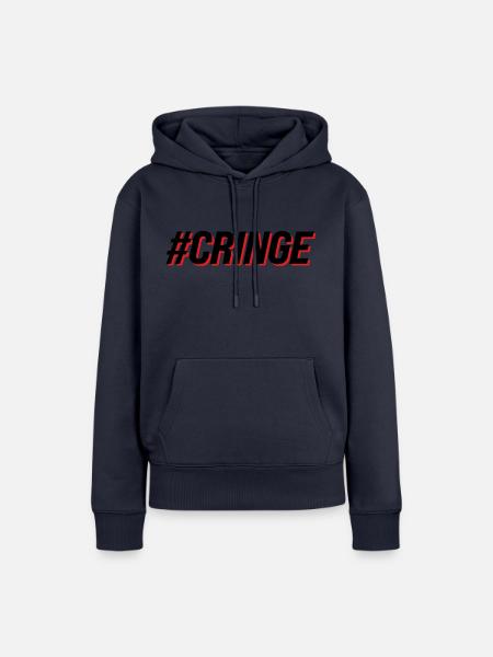 #Cringe Spruch - Frauen Premium Bio Hoodie - Navy