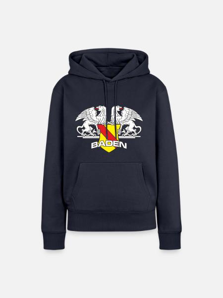 Baden Logo Greifen - Frauen Premium Bio Hoodie - Navy