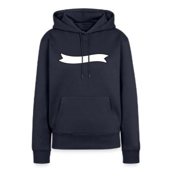 Banner Fahne Flagge - Frauen Premium Bio Hoodie - Navy - Vorne - Julia (174cm)