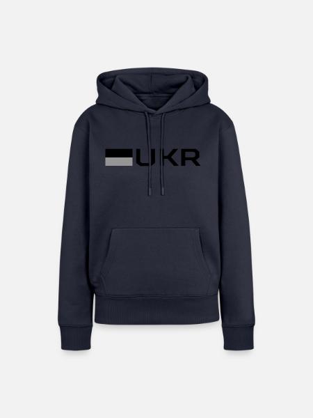 Flagge der Ukraine - Frauen Premium Bio Hoodie - Navy
