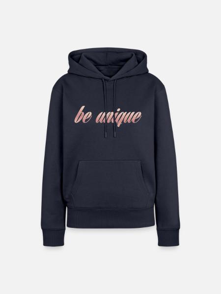 be unique - Frauen Premium Bio Hoodie - Navy