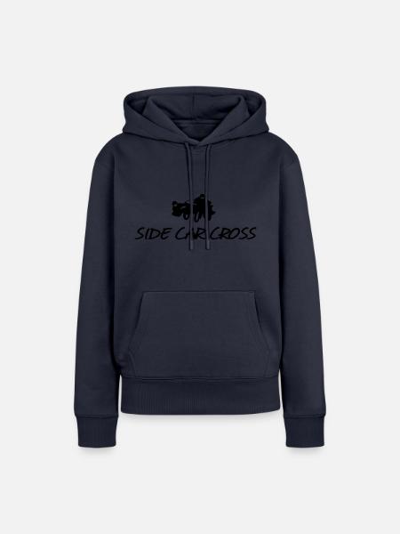 sidecarcross - Sweat à capuche Premium bio Femme - bleu marine