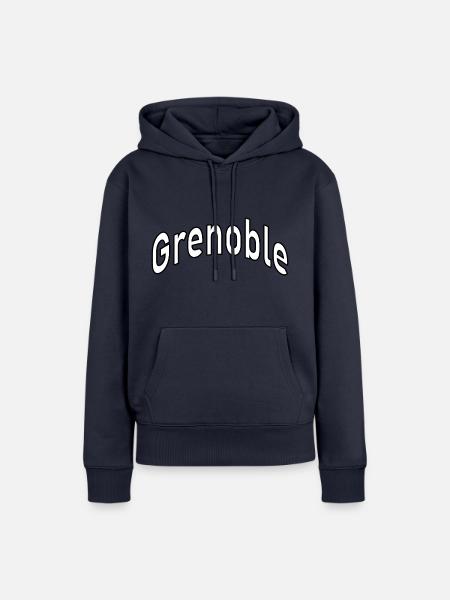 Grenoble - Frauen Premium Bio Hoodie - Navy