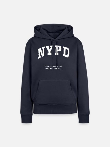 NYPD - Frauen Premium Bio Hoodie - Navy