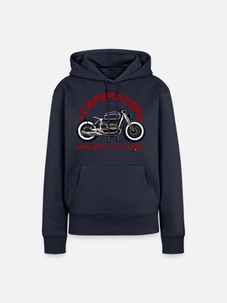 Cafe Racer - Frauen Premium Bio Hoodie - Navy