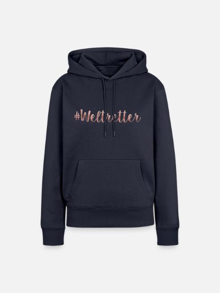 Weltretter - Frauen Premium Bio Hoodie - Navy