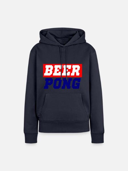 beerpong - Frauen Premium Bio Hoodie - Navy