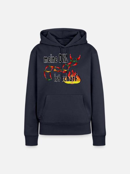 scharfe DNA - Frauen Premium Bio Hoodie - Navy