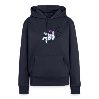 Deep Space Astronaut - Women’s Premium Organic Hoodie - navy - Front - Julia (174cm)