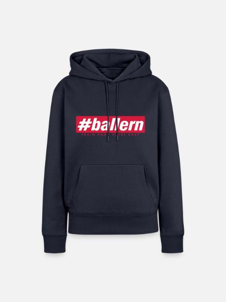 #b allern - Frauen Premium Bio Hoodie - Navy