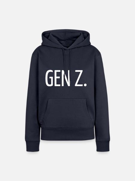 Z der Generation Z - Frauen Premium Bio Hoodie - Navy