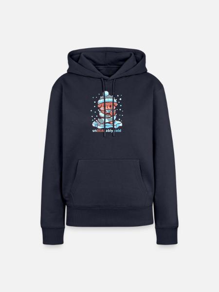 Unerträglich kalt - Frauen Premium Bio Hoodie - Navy
