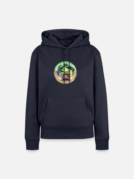 Nimm mir den Kohl nicht weg - Frauen Premium Bio Hoodie - Navy