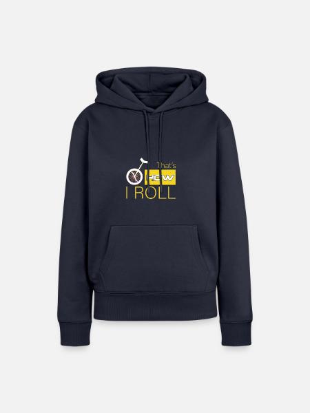 Monocyle Unabhängigkeit - Frauen Premium Bio Hoodie - Navy