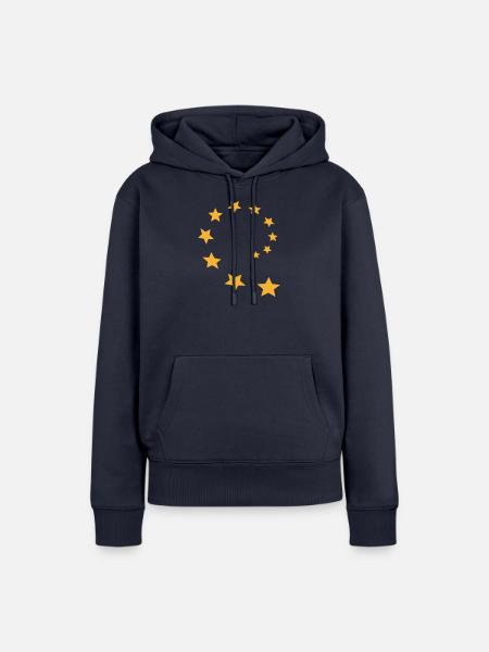 Sternenkreis deformiert 2 - Frauen Premium Bio Hoodie - Navy